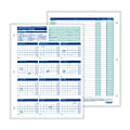 ComplyRight® 2024-2025 Academic Attendance Calendar, 8 1/2" x 11", Pack Of 50