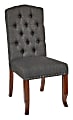 Ave Six Jessica Tufted Dining Chair, Charcoal/Espresso 1 thumbnail image