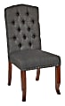 Ave Six Jessica Tufted Dining Chair, Charcoal/Espresso