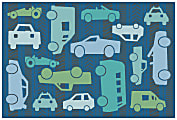 Carpets for Kids® KID$Value Rugs™ All Autos Activity Rug, 3' x 4'6", Blue 1 thumbnail image