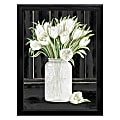 Timeless Frames® Supreme Black Framed Art, 12” x 16”, Tulips In A Jar