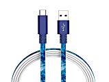 Ativa® USB Type-C Cable, 6', Blue Ocean