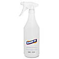 Genuine Joe 32 oz Trigger Spray Bottle - Suitable For Cleaning - Adjustable, Flexible, Graduated - Clear - 2/Pack - 24 / Carton 1 thumbnail image