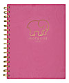 Cambridge® Ivory Ella Paisley Spiral Notebook, 5-3/4" x 8-1/4", Wide Ruled, 80 Sheets, Pink 1 thumbnail image
