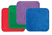 Flagship Carpets Jumbo Seating Squares, 16" x 16", Multicolor, Set Of 24