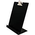 Saunders Document/Tablet Holder Stand, 12.3"H x 9.5"W x 5"L, Aluminum, Black 1 thumbnail image