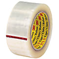 3M™ 371 Carton Sealing Tape, 3" Core, 2" x 55 Yd., Clear, Case Of 6