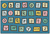Carpets for Kids® KID$Value Rugs™ Alphabet Blocks Activity Rug, 3' x 4'6", Dark Blue 1 thumbnail image