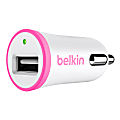 Belkin® BOOST UP Car Charger, Pink/White, F8J054BTPNK