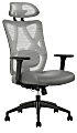 Serta® SitTrue™ Ridgefield Ergonomic Mesh/Vegan Leather High-Back Task Chair, Gray/Black