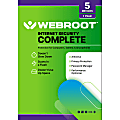 Webroot® Internet Security Complete With Antivirus Protection 2020, For 5 PC And Mac® Devices, 1-Year Subscription, Disc