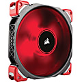 Corsair Air ML140 Cooling Fan - 1 Pack - 5.51" Maximum Fan Diameter - 725.6 gal/min Maximum Airflow - 2400 rpm - Magnetic Levitation - 4-pin PWM - Red LED - 1 pc(s) - Case