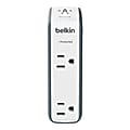 Belkin® Travel RockStar 3-In-1 Recharger, Gray/White, BST301TT