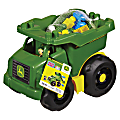 Mega Bloks John Deere Dump Truck - Branded Truck with Tilting Bin and Big Wheels - An Amazing Value of 20 Big Blocks 1 thumbnail image
