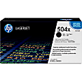 HP 504X High-Yield Black Toner Cartridge, CE250X