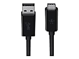Belkin - USB cable - USB Type A (M) to 24 pin USB-C (M) - USB 3.1 - 3.3 ft - black 1 thumbnail image