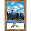 Amanti Art Owl Brown Wood Picture Frame, 30" x 42", Matted For 24" x 36"