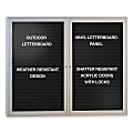 Ghent Outdoor Letterboard, 36" x 48", Silver Frame