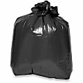 Genuine Joe 2-Ply Puncture-Resistant Liners, 45 Gallons, 40" x 46", 0.7 mil, Brown/Black, Box Of 40 1 thumbnail image