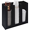 Vertiflex™ Cup And Lid Holder Organizer, For 32 Oz. Cups, Black