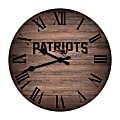 Imperial NFL Rustic Wall Clock, 16”, New England Patriots