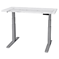 Fellowes® Victory™ LX 2-Leg Electric Steel Table Base With Memory Height Settings, 47-3/4”H x 36”W x 24”D, Silver 1 thumbnail image