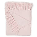 Dormify Lily Chenille Knit Tassel Throw Blanket, Blush 1 thumbnail image