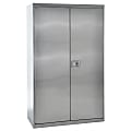 Sandusky® Stainless Steel Storage Cabinet, 78"H x 48"W x 24"D