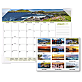 2025 AT-A-GLANCE® Panoramic Seascape Monthly Desk Pad, 21-3/4" x 17", Scenic, January 2025 To December 2025, 89802 1 thumbnail image