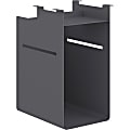 HON® Fuse Undermount Storage Cubby Unit, 20"H x 10"W x 15"D, Charcoal Gray 1 thumbnail image