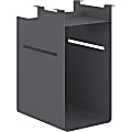 HON® Fuse Undermount Storage Cubby Unit, 20"H x 10"W x 15"D, Charcoal Gray