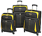 Overland Geoffrey Beene Golden Gate 3-Piece Luggage Set, Black/Gold