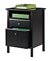 Realspace® Chase 18"D Vertical 2-Drawer File Cabinet, Dark Chestnut 1 thumbnail image