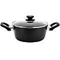 Oster Connelly Aluminum Textured Nonstick Dutch Oven With Lid, 4 Qt, Black 1 thumbnail image