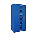 Sandusky® Keyless Electronic Storage Cabinet, 72"H x 36"W x 18"D, Blue