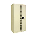 Sandusky® Keyless Electronic Storage Cabinet, 72"H x 36"W x 18"D, Putty
