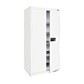Sandusky® Keyless Electronic Storage Cabinet, 72"H x 36"W x 18"D, Standard White