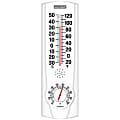 Springfield 9.125" Plainview Indoor and Outdoor Thermometer with Hygrometer - Hygrometer/Thermometer - Temperature, Humidity - White