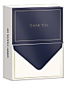 Lady Jayne Professional Thank You Note Cards With Envelopes, 3-1/2" x 5", Navy, Pack Of 20 Cards 1 thumbnail image