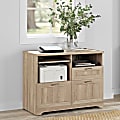 Realspace® Magellan 30”H x 36-5/16”W x 21-1/8”D Tech Station Printer Stand 2.0, Blonde Ash 1 thumbnail image