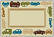 Carpets for Kids® KID$Value PLUS™ All Autos Border Activity Rug, 6' x 9' , Tan