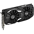 Asus DUAL-RX580-O4G Radeon RX 580 Graphic Card - 1.36 GHz Core - 1.38 GHz Boost Clock - 4 GB GDDR5 - 256 bit Bus Width - Fan Cooler - DirectX 12, OpenGL 4.5, Vulkan 1.0, Mantle, OpenCL 2.1 - 2 x DisplayPort - 2 x HDMI 1 thumbnail image