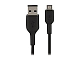Belkin BoostCharge USB-A to Micro-USB Cable (1 meter / 3.3 foot, Black) - 3.28 ft Micro-USB/USB Data Transfer Cable - First End: USB Type A - Second End: Micro USB - Black