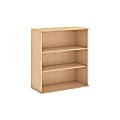 Bush Business Furniture 3 Shelf Bookcase, 48"H, Natural Maple, Premium Installation 1 thumbnail image