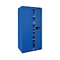 Sandusky® Keyless Electronic Storage Cabinet, 78"H x 36"W x 24"D, Blue