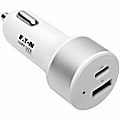 Eaton Tripp Lite Series Dual-Port USB Car Charger with PD Charging - USB Type C (27W) & USB Type A (5V 1A/5W), UL 2089 - U280C02C1A1 1 thumbnail image