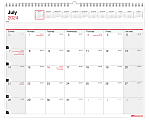2024-2025 Office Depot® Brand Monthly Academic Wall Calendar, 15" x 12", 30% Recycled, July 2024 To June 2025 1 thumbnail image