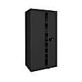 Sandusky® Keyless Electronic Storage Cabinet, 78"H x 36"W x 24"D, Black