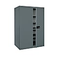 Sandusky® Keyless Electronic Storage Cabinet, 78"H x 46"W x 24"D, Charcoal