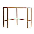 SEI Furniture Keaton 42"W Corner Writing Desk, Soft Gold 1 thumbnail image